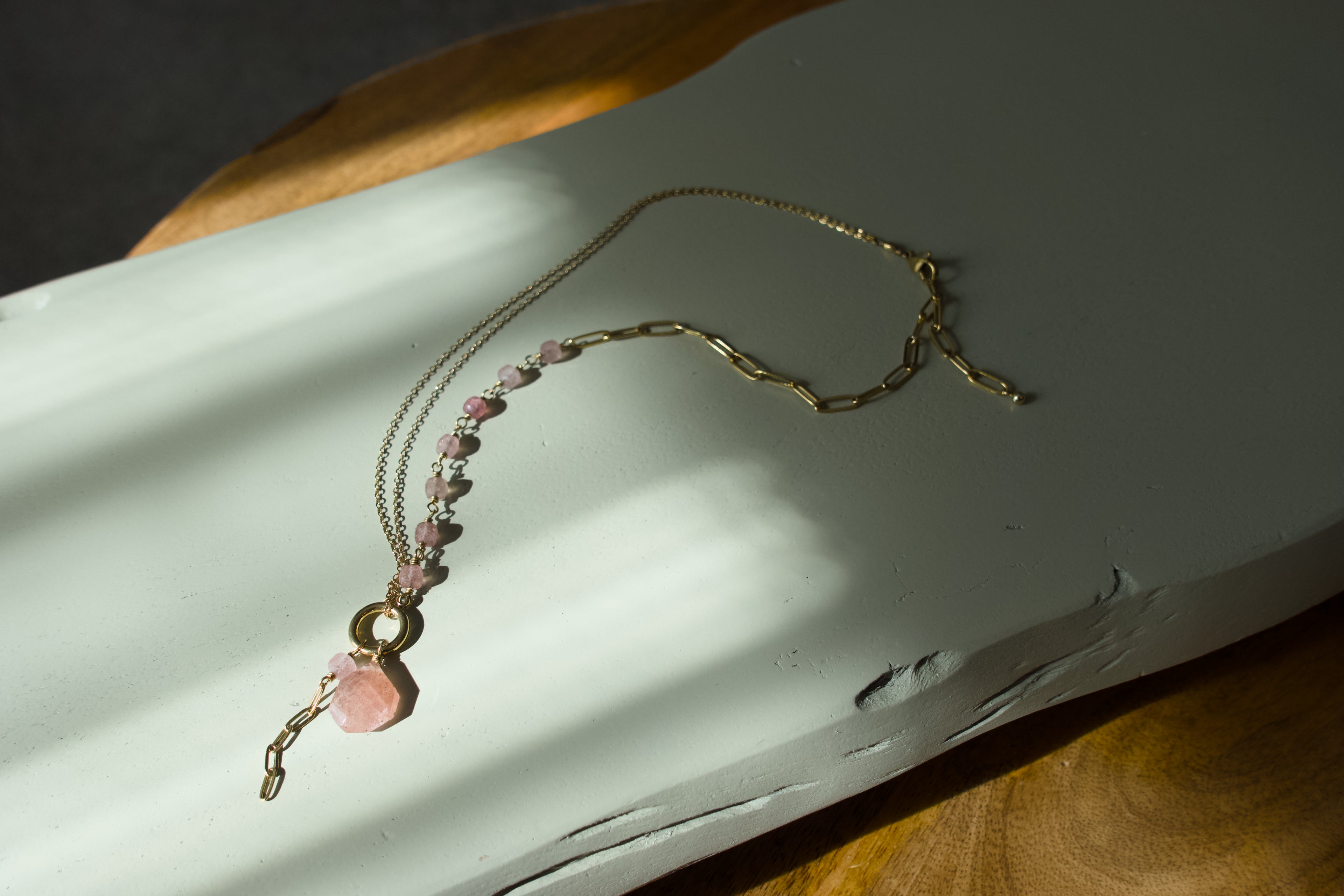 Rose Quartz Drop